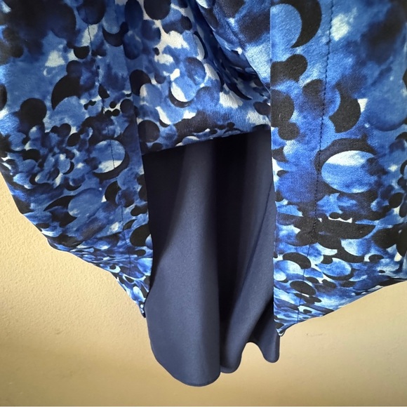 NWT DKNY Asymmetric Silk Draped Dress Size L Retail $345 - Picture 7 of 9